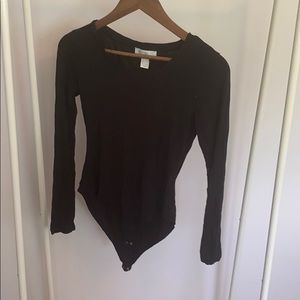 Black Long Sleeve Bodysuit